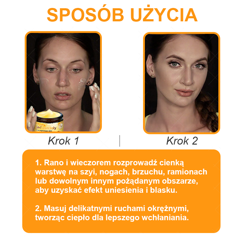 VLSVLS® Krem z jadem pszczelim do regeneracji skóry (👨⚕ odpowiedni dla wszystkich grup wiekowych, polecany przez AAD) 💎