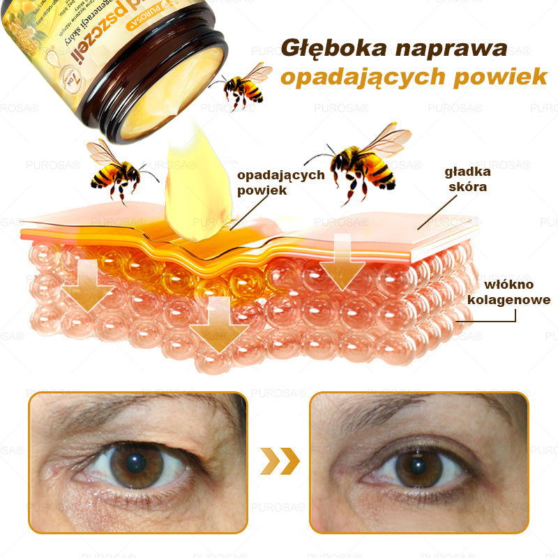 🌟PUROSA® Krem z Jadem Pszczelim do Regeneracji Skóry🐝|Kompleksowe rozwiązanie na uporczywe problemy skórne, takie jak starzenie się, egzema, blizny i łuszczyca